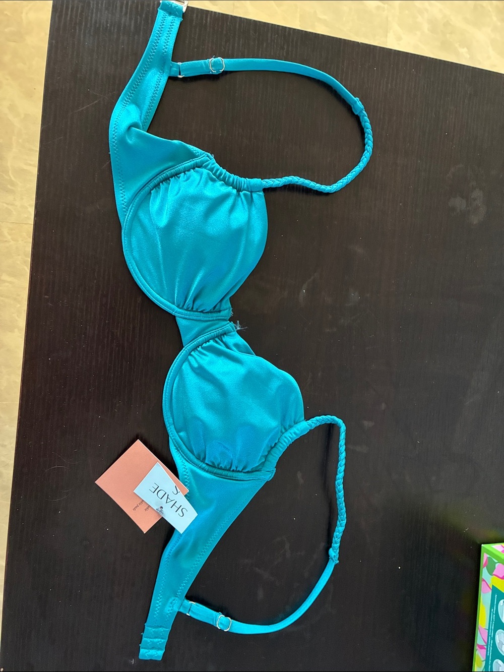 Shade & Shore Teal Girls Bikini Top
